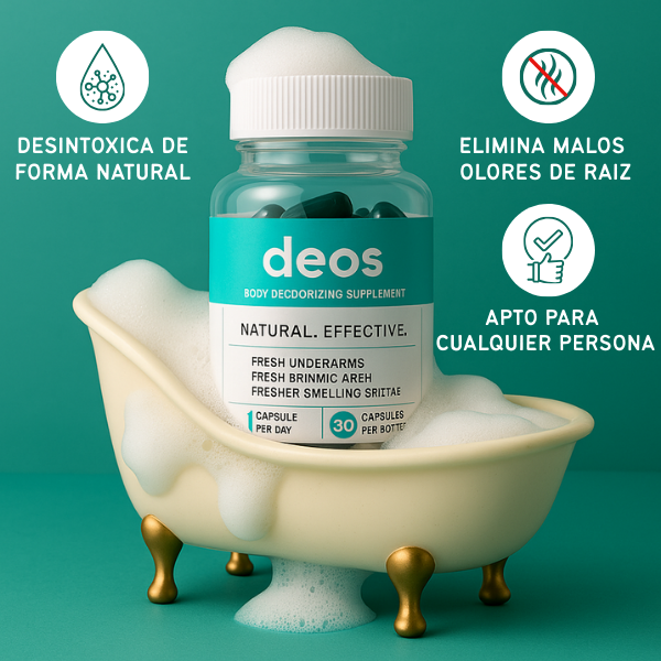 DEOS™ - Desodorante Corporal Natural
