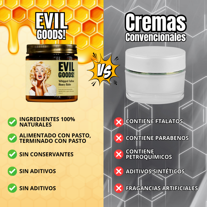 EVIL GOODS™ - Bálsamo de Miel y Sebo de Res Anti-Envejecimiento