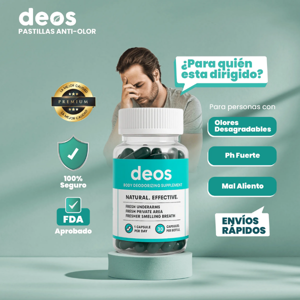 DEOS™ - Desodorante Corporal Natural