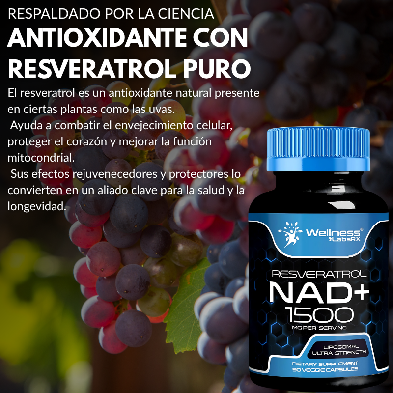 ResveraNad+™ - Revitaliza tu vida hoy con el poder de el NAD y el Resveratrol