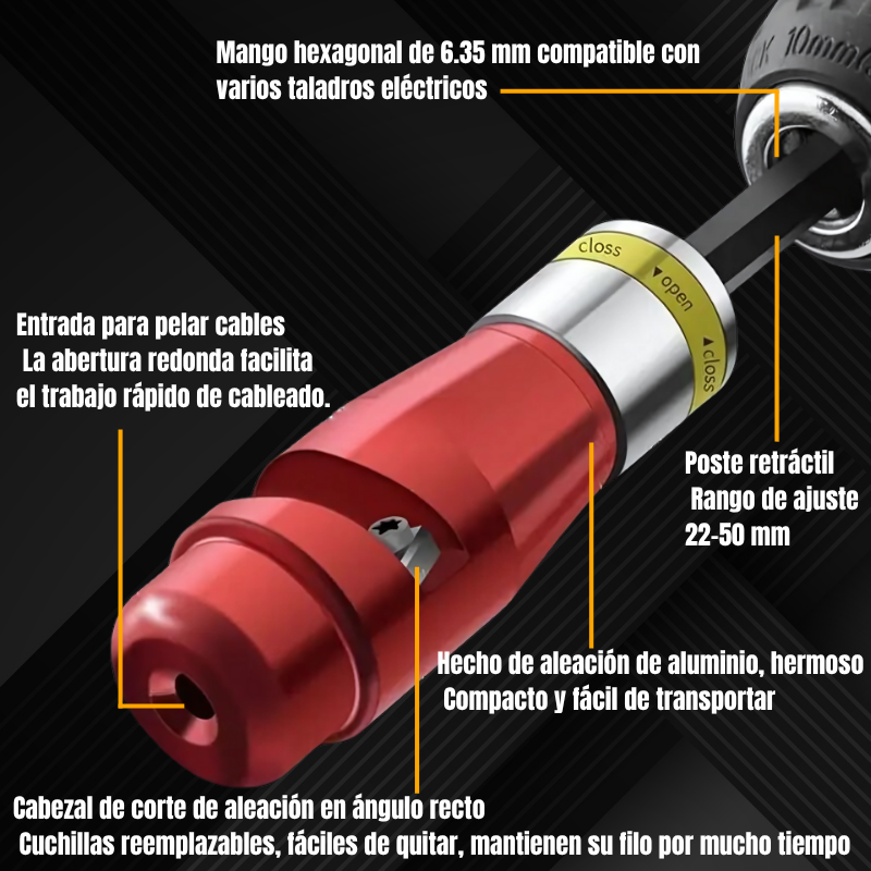 WirePro™ - Herramienta para pelar y torcer cables