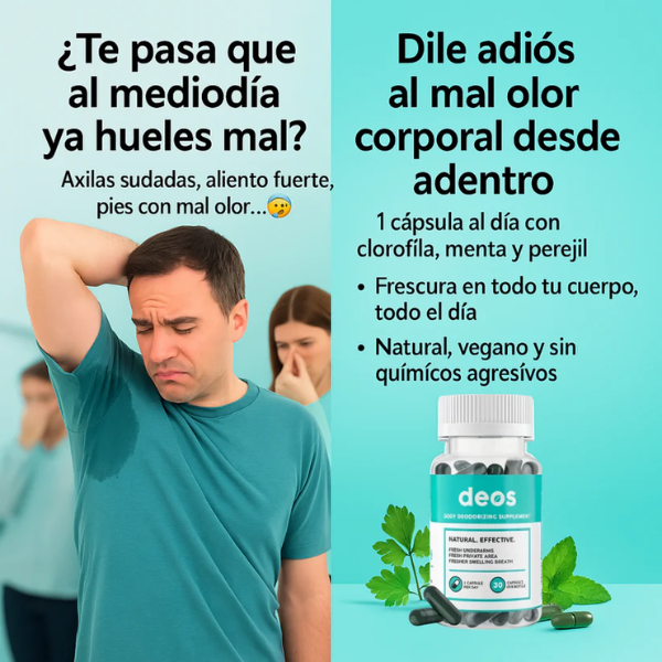 DEOS™ - Desodorante Corporal Natural