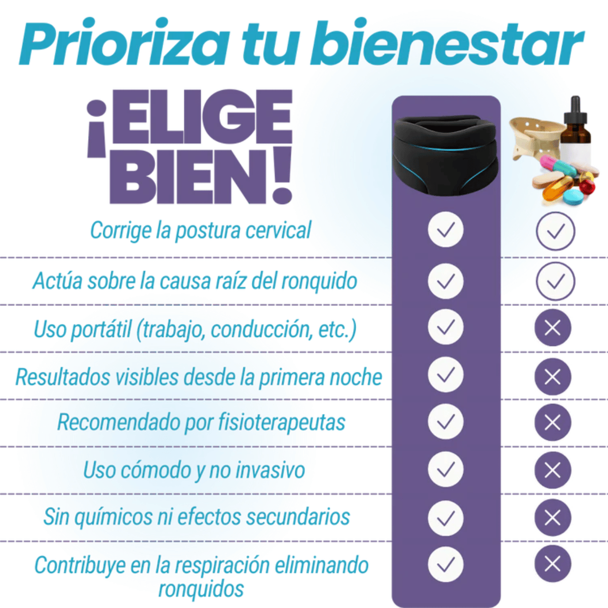 SleepFlex™ Faja Cervical Antironquidos