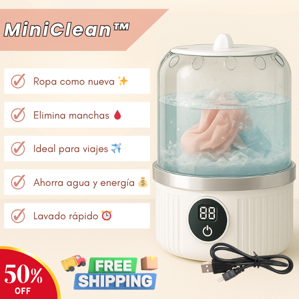 Mini Lavadora Portátil (50% Desc. + Envío Gratis)
