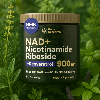 💊NAD + Resveratrol - Cápsulas de Reparación Celular Antienvejecimiento y Energía Extra.