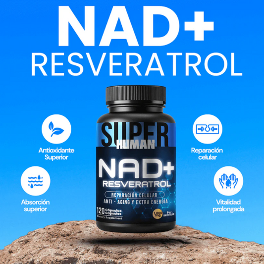 💊NAD + Resveratrol - Cápsulas de Reparación Celular Antienvejecimiento y Energía Extra