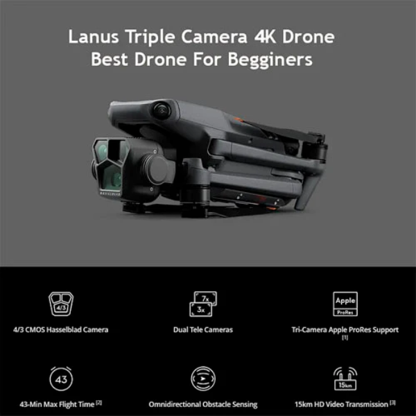Maverick™ V3 Pro Dron Triple Cámara 4K 2025