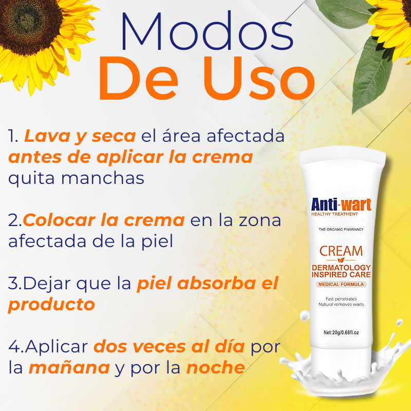 AntiWart™ - Crema Anti Verrugas Aprobada Dermatológicamente