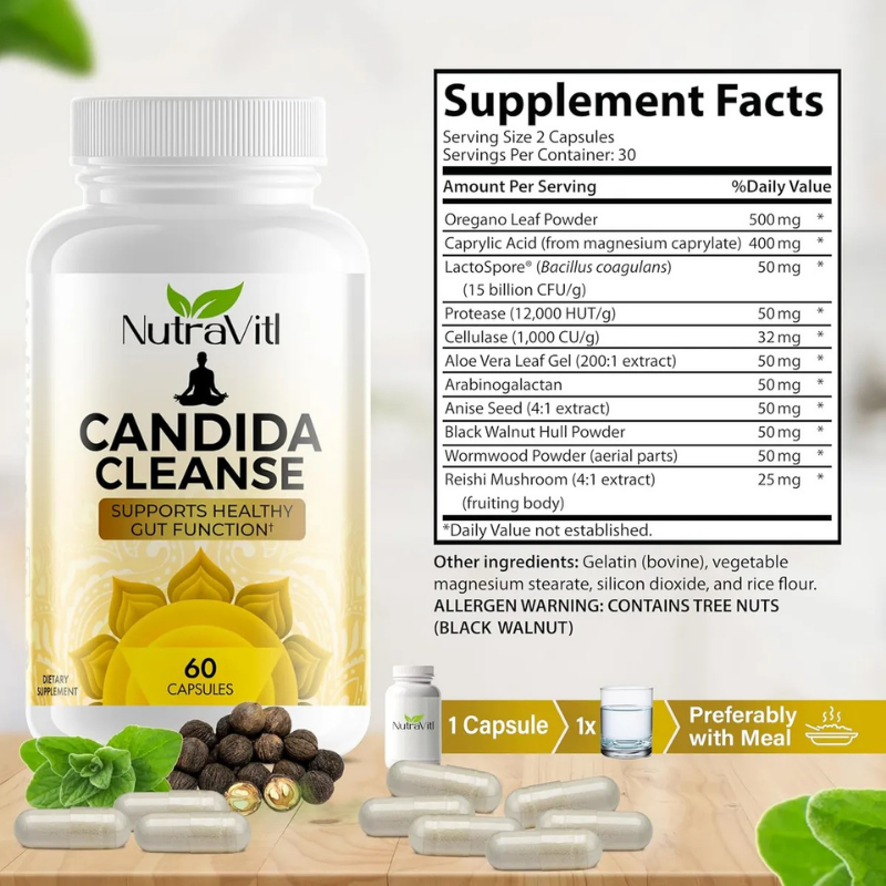 Candiclear™ Elimina Toxinas y Hongo Cándida de forma Natural