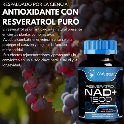ResveraNad+™ - Revitaliza tu vida hoy con el poder de el NAD y el Resveratrol
