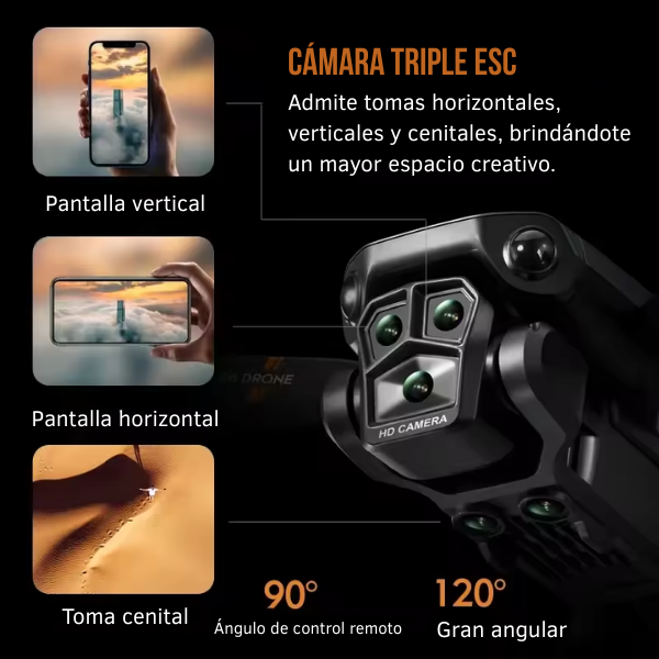 Aerox™ k6 Pro Dron Triple Cámara 4K 2025