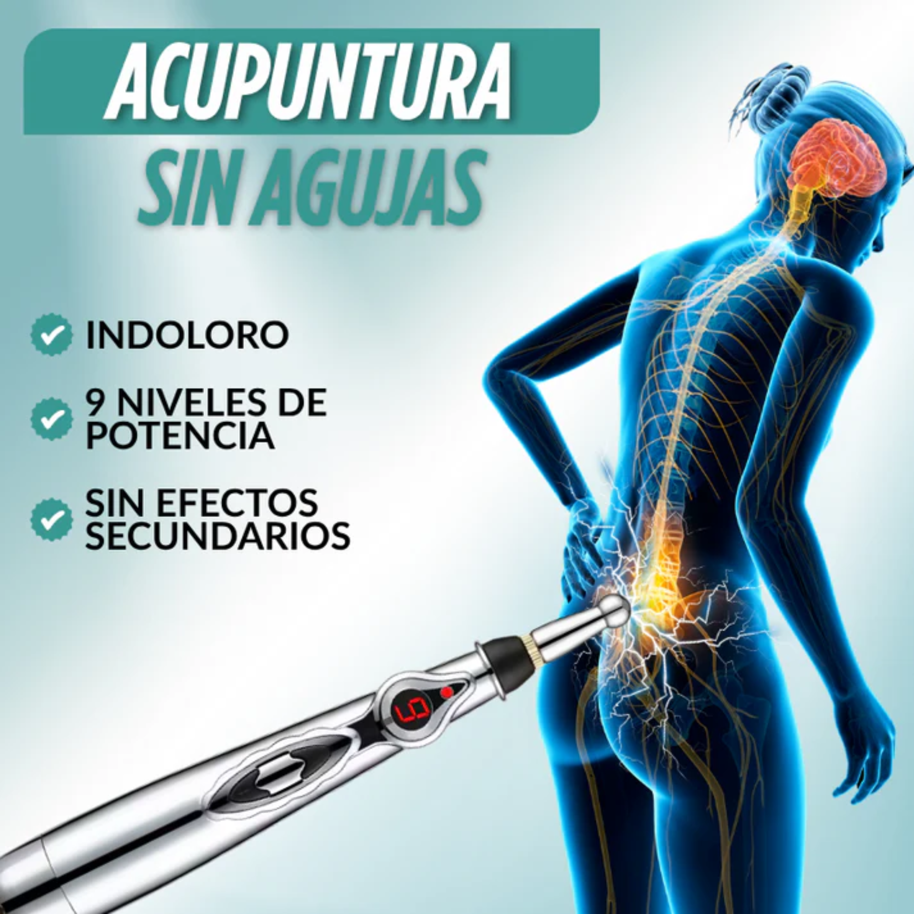 Pluma de Acupuntura - Alivio y Relajación al Instante