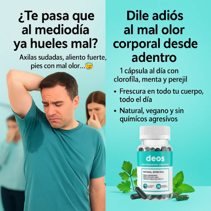 DEOS™ - Desodorante Corporal Natural